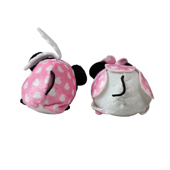 Disney Mickey Minnie Valentine Mini Plush Lot of 2 Cupid Hearts Wings Tsum Tsum - Picture 4 of 9